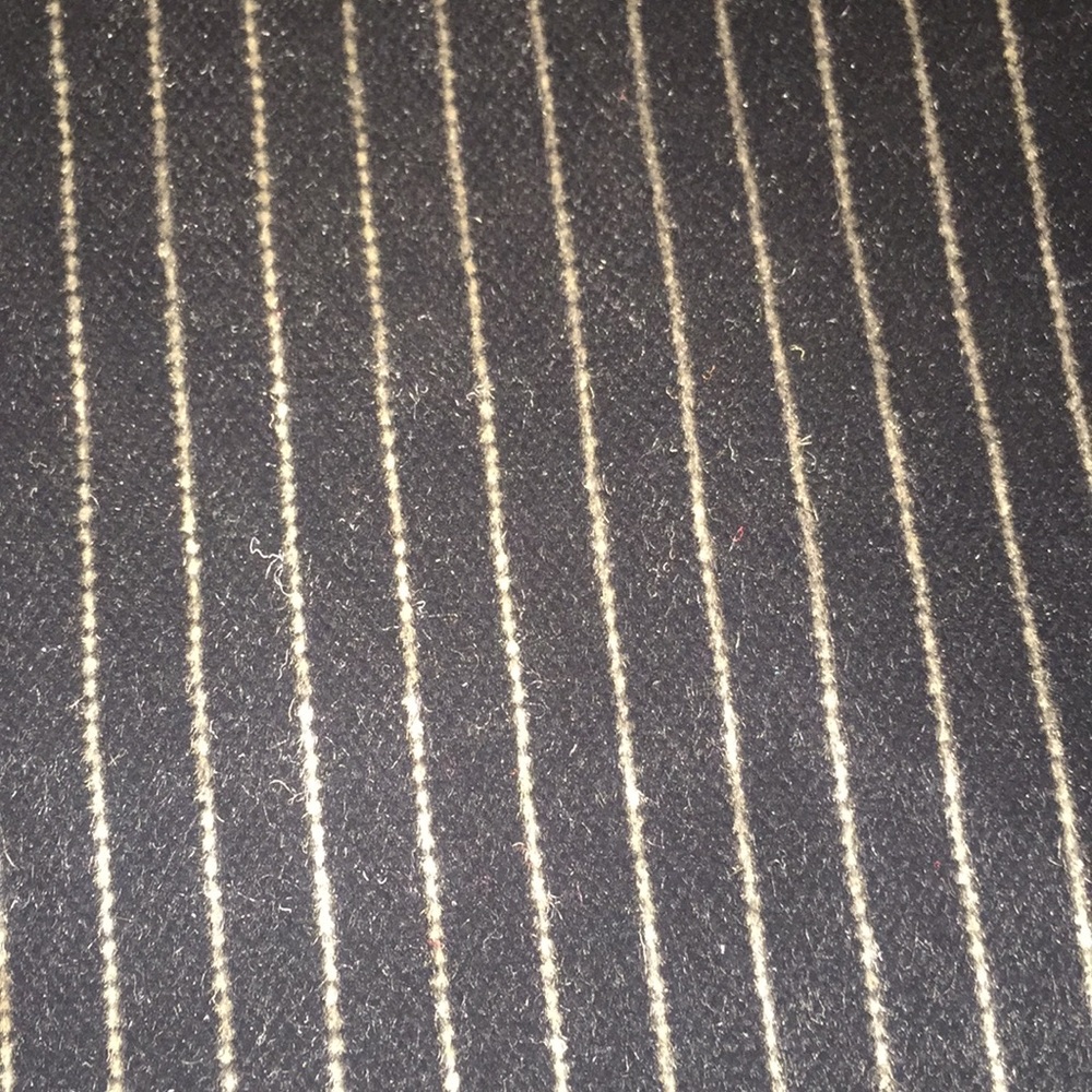 Theory Black velour pants with a white pinstripe - Picture 3 of 6